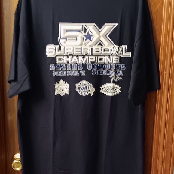 Dallas Cowboys Mens Short Sleeved Tee~5X Super Bowl Champs 2XL NWOT - Picture 7 of 12